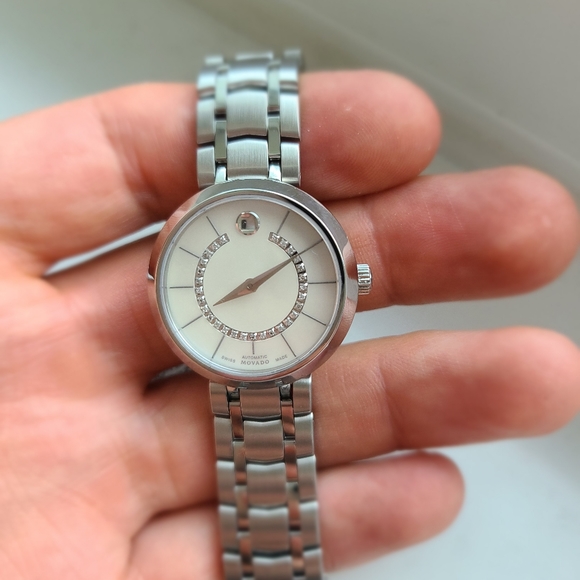 MOVADO l881 Automatic White 29 Diamonds watch - Picture 3 of 9